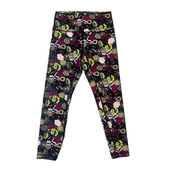 Lululemon Wunder Under Crop Fleurolace High Rise Size 6 - Picture 3 of 9